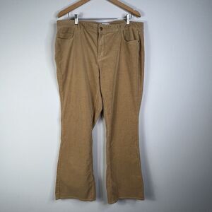 Coldwater Creek Tan Corduroy Womens Size 14 Bootcut 5 Pocket